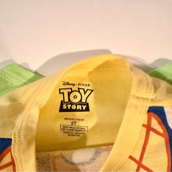 🆕 Disney’s Toy Story Buzz Lightyear & Woody Kids PJ Set - Picture 4 of 8